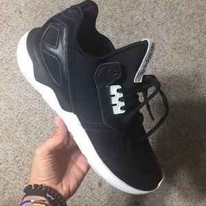 Men’s Black and White Adidas Tubular sneakers